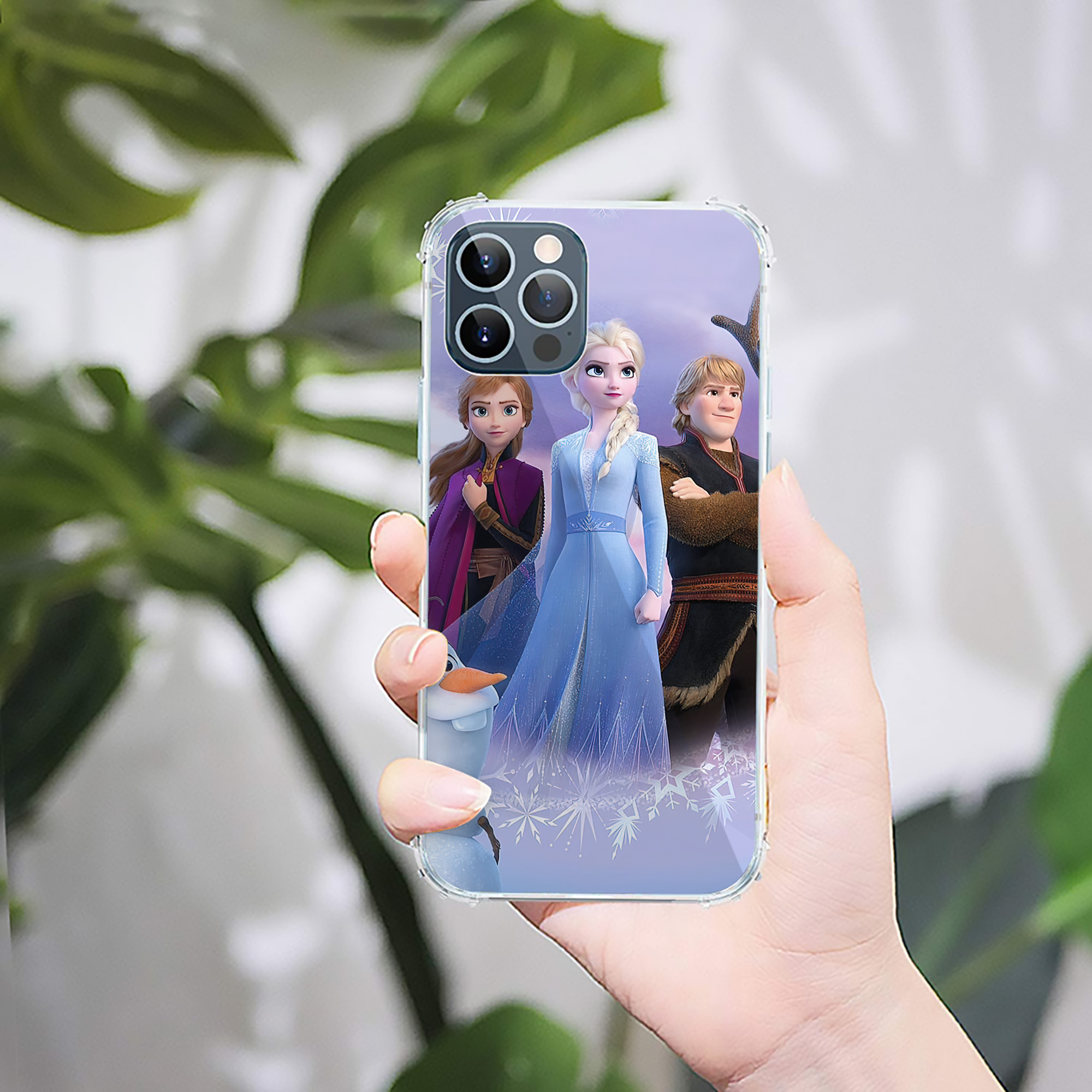 （画像用） アナと雪の女王 アンナ エルサ Frozen Anna Elsa 【iPhone 12シリーズ対応】透明スマホケース（クリアソフトケース）